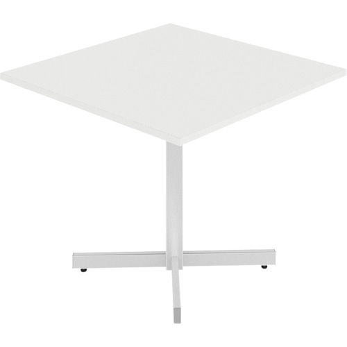 Newland Height-Adjustable Square Table, 36" L x 36" W x 29" H, 1" Top, Laminate, White Haskins Industrial Inc.