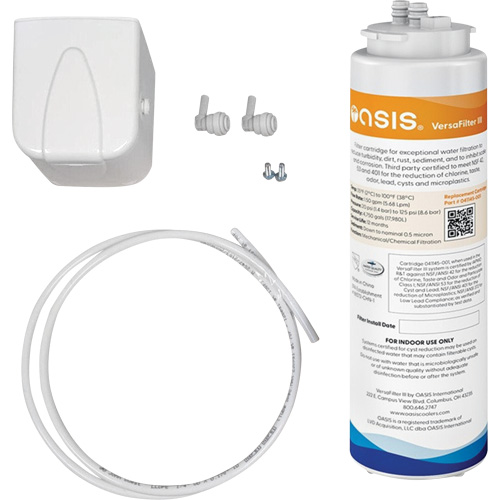 Trousse de filtre universel Versafilter III, Utilize avec Abreuvoirs OASIS/Remplisseurs de bouteille OASIS Haskins Industrial Inc.
