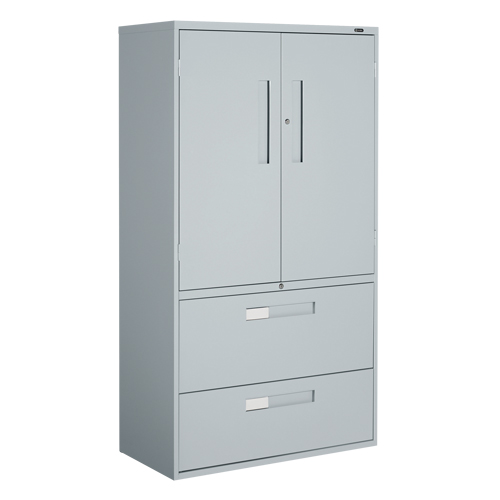 Armoire Multi-Stor, Acier, 3 Tablettes, 65-1/4" h x 36" la x 18" P, Gris Haskins Industrial Inc.