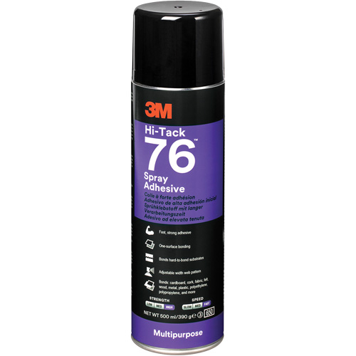 76 High Tack Adhesive, Clear, Aerosol Can Haskins Industrial Inc.