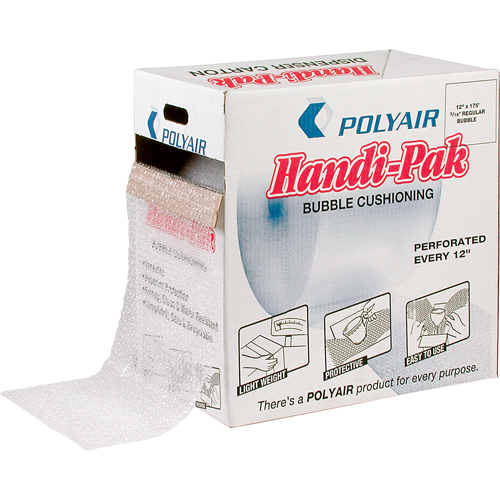 Handi-Pak Bubble Sheet Dispenser, 175' x 12", Bubble Size 3/16" Haskins Industrial Inc.