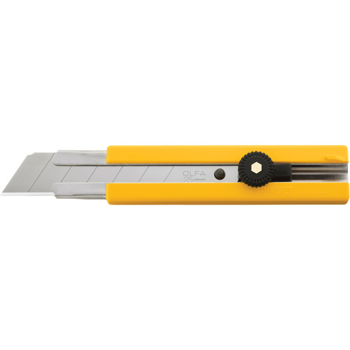 Knife, 25 mm, Carbon Steel, Heavy-Duty, Plastic Handle Haskins Industrial Inc.