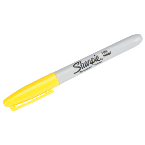 Permanent Markers - #15, Fine, Yellow Haskins Industrial Inc.