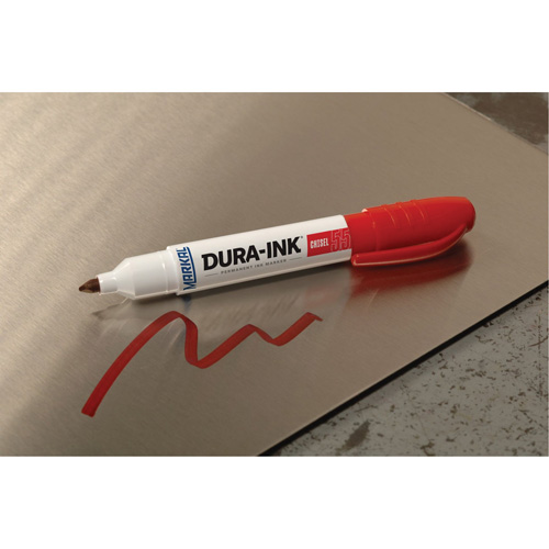 Dura-Ink&reg; Marker #55, Red, Chisel Tip Haskins Industrial Inc.