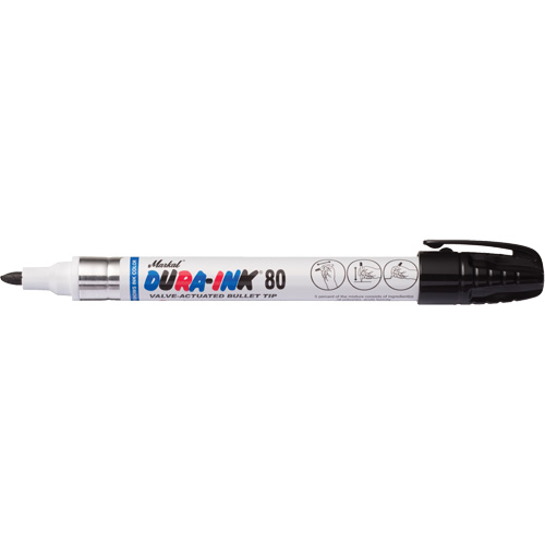 Dura-Ink&reg; 80 Permanent Marker, Medium, Black Haskins Industrial Inc.
