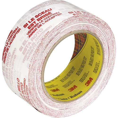 Ruban d'emballage Scotch 3771 avec message, Adh&eacute;sif Thermofusible, 2 mils, 48 mm (1-22/25") x 100 m (328') Haskins Industrial Inc.
