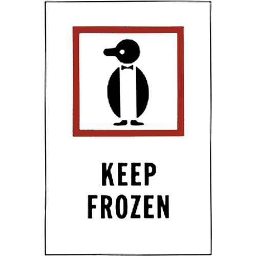 "Keep Frozen" Special Handling Labels, 6" L x 4" W, Red on White Haskins Industrial Inc.