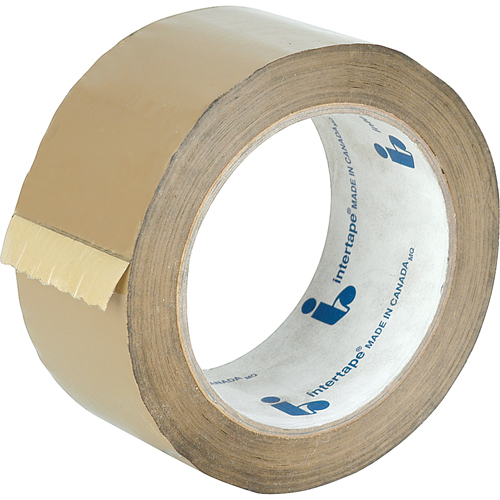 Box Sealing Tape, Hot Melt Adhesive, 1.18 mils, 48 mm (1-22/25") x 100 m (328') Haskins Industrial Inc.