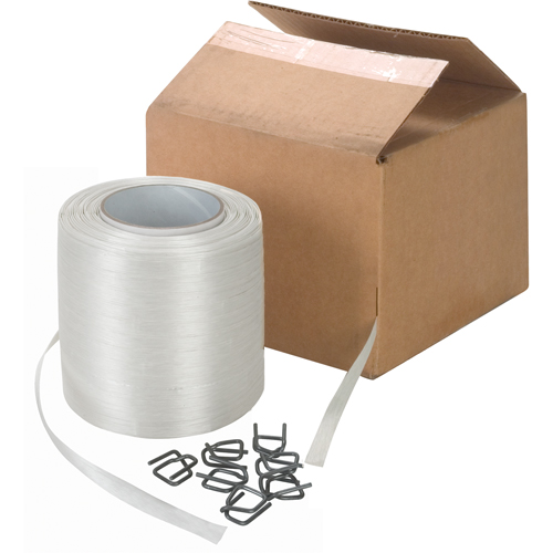 Feuillard en cordon li&eacute;, Polyester, 1/2" la x 750' lo Haskins Industrial Inc.