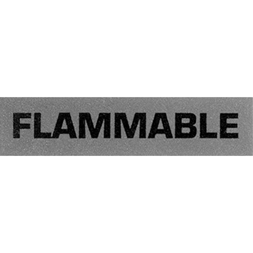 &eacute;tiquettes pour traitement sp&eacute;cial Flammable, 5" lo x 2" la, Noir/rouge Haskins Industrial Inc.