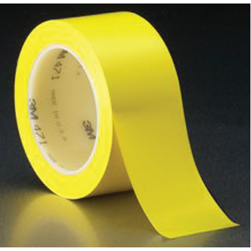 Ruban en vinyle 471, 50,8 mm (2") la x 32,9 m (108') lo, 5,3 mils, Jaune Haskins Industrial Inc.