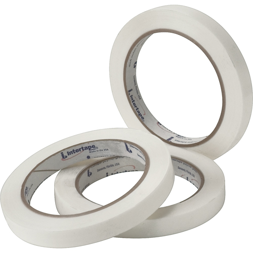 White General Purpose Strapping Tape, 2.7 mils Thick, 12 mm (47/100") x 54.864 m (180')  Haskins Industrial Inc.