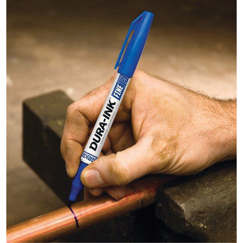 Marqueurs Dura-Ink - no 15, Bleu, Pointe Fin Haskins Industrial Inc.