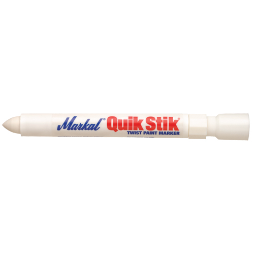 Quik Stik&reg; Twist-Up Paint Markers, Solid Stick, White Haskins Industrial Inc.