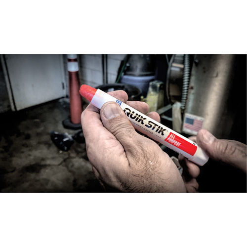Quik Stik&reg; Twist-Up Paint Markers, Solid Stick, White Haskins Industrial Inc.