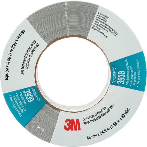 Ruban adh&eacute;sif 3939, 9 mils, Argent, 48 mm (2") x 55 m (180') Haskins Industrial Inc.