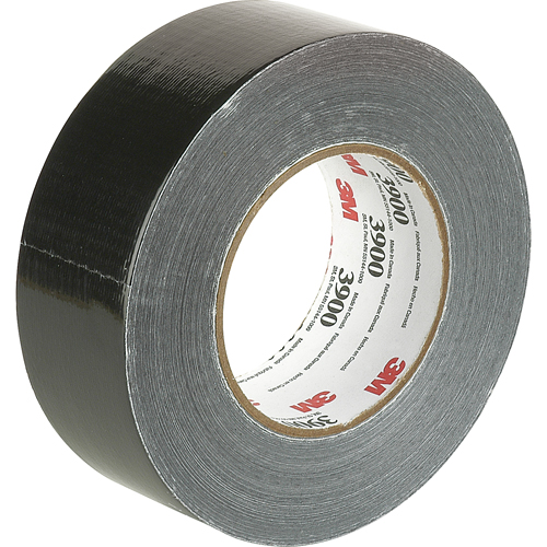 Economy Grade Coloured Duct Tape 3900, 8 mils, Black, 48 mm (2") x 55 m (180') Haskins Industrial Inc.