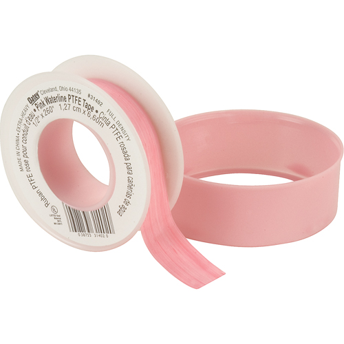 Teflon&reg; Tape - Water Lines Thread, 260" L x 1/2" W, Pink Haskins Industrial Inc.