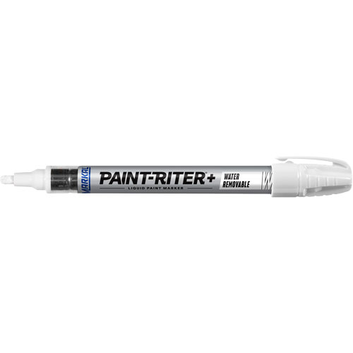 Paint-Riter&reg;+ Water Removable Paint Marker, Liquid, White Haskins Industrial Inc.
