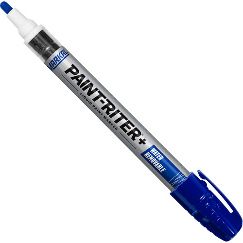 Paint-Riter&reg;+ Water Removable Paint Marker, Liquid, Blue Haskins Industrial Inc.