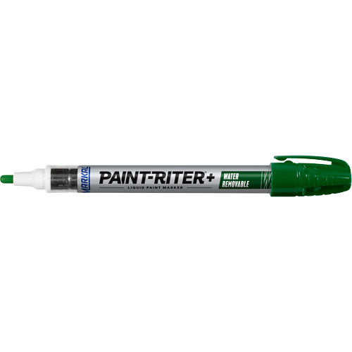 Marqueur &agrave; la peinture nettoyable &agrave; l'eau Paint-Riter+, Liquide, Vert Haskins Industrial Inc.