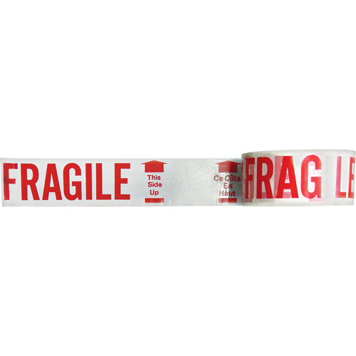 Bilingual Printed Tape – Fragile This Side Up , Red on White Haskins Industrial Inc.