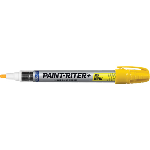 Paint-Riter&reg; + Oily Surface Marker, Liquid, Yellow Haskins Industrial Inc.