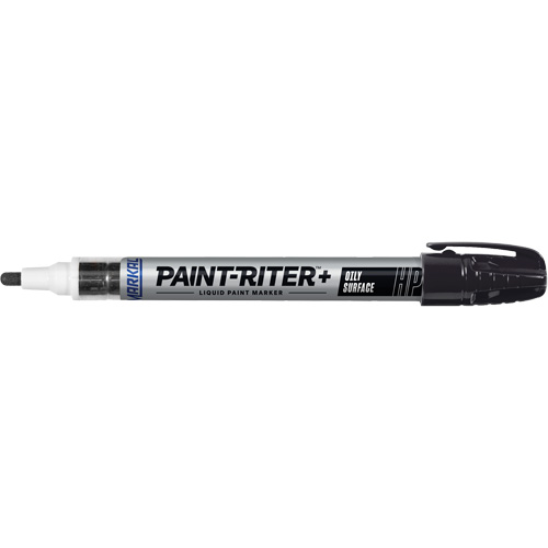 Paint-Riter&reg; + Oily Surface Marker, Liquid, Black Haskins Industrial Inc.