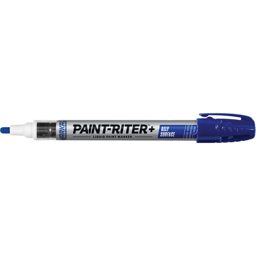 Paint-Riter&reg; + Oily Surface Marker, Liquid, Blue Haskins Industrial Inc.