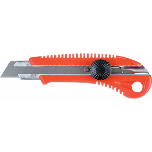 Couteau professionnel ATK400, 18 mm, Acier au carbone, Prise en Plastique Haskins Industrial Inc.