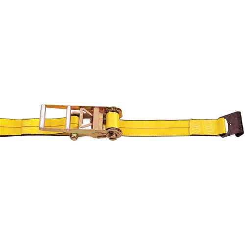 Tendeurs d'arrimage &agrave; cliquet, Crochet plat, 3" , 30' , Charge d'utilisation max. 5400 lb (2450 kg) Haskins Industrial Inc.