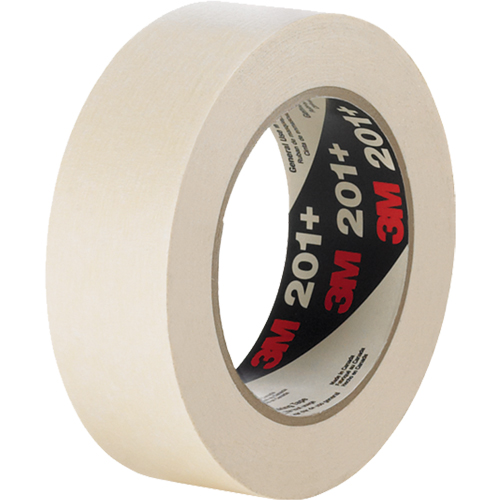 201+ General Use Masking Tape, 12 mm (1/2") x 55 m (180'), Tan Haskins Industrial Inc.