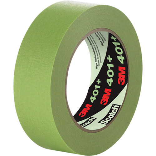 401+ High Performance Masking Tape, 6 mm (1/4") x 55 m (180'), Green Haskins Industrial Inc.