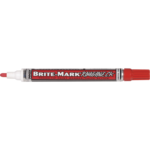 Brite-Mark&reg; RoughNeck Marker, Liquid, Red Haskins Industrial Inc.