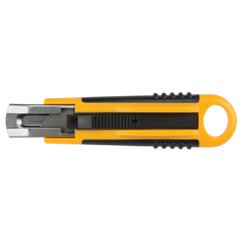 Couteau autor&eacute;tractable ATK1000, 18 mm, Acier au carbone, Prise en Plastique Haskins Industrial Inc.
