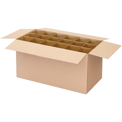 Aerosol Can Shipper Box, 12-1/4" L x 9-3/16" W x 10-5/16" H, Flute C Haskins Industrial Inc.