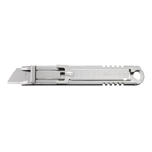 Couteau de s&eacute;curit&eacute; autor&eacute;tractable, 14,5 mm, Acier inoxydable, Prise en Acier inoxydable Haskins Industrial Inc.