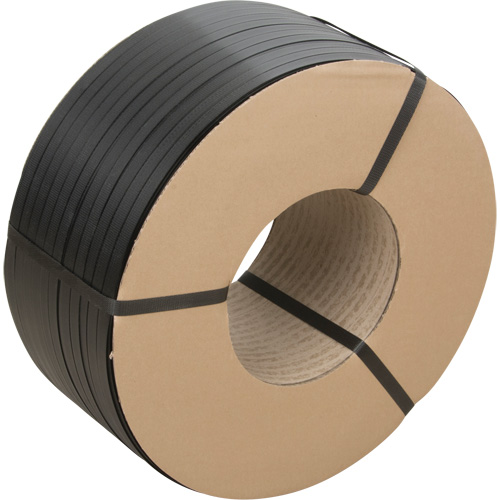 Strapping, Polypropylene, 5/8" W x 6000' L, Black, Manual Grade Haskins Industrial Inc.