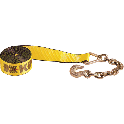 Winch Strap with Chain Anchor Haskins Industrial Inc.