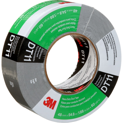 DT11 Heavy-Duty Duct Tape, 11 mils, Silver, 48 mm (2") x 55 m (180') Haskins Industrial Inc.