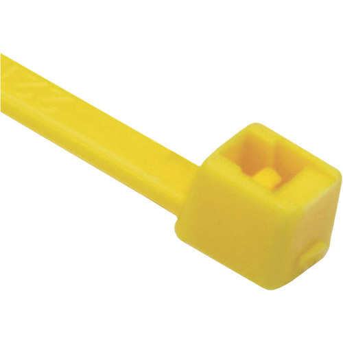 Attaches de c&acirc;bles s&eacute;rie T, Longueur 8", R&eacute;sistance &agrave; la traction 50 lb, Jaune Haskins Industrial Inc.