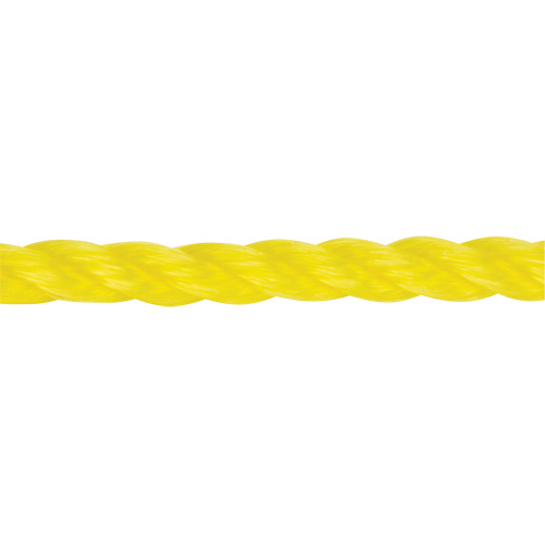 Corde jaune tress&eacute;e 3/8", Polypropyl&egrave;ne, 630' Haskins Industrial Inc.