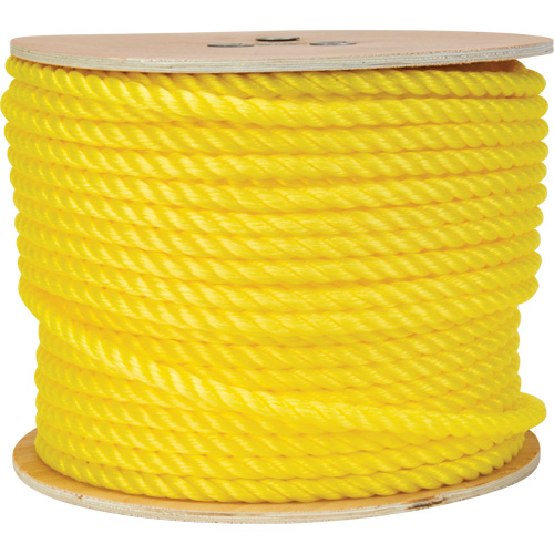 1/2" Braided Yellow Rope, Polypropylene, 335' Haskins Industrial Inc.
