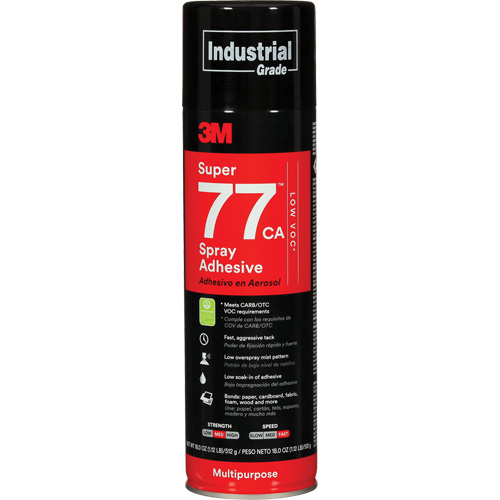 Super 77 Multi-Purpose Spray Adhesive, Aerosol Can Haskins Industrial Inc.