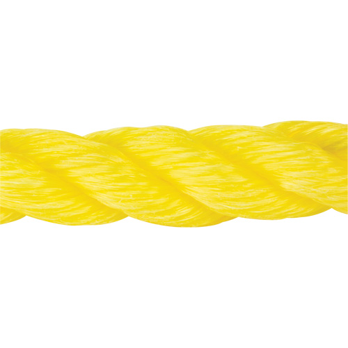 Braided Yellow Rope, Polypropylene, 300' Haskins Industrial Inc.