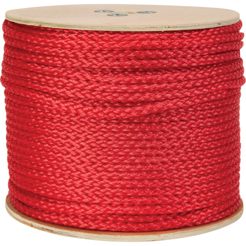 Braided Red Rope, Polypropylene, 500' Haskins Industrial Inc.