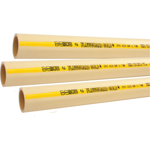 Tuyau pour eau froide ou chaude Flowguard Gold, PVC-C, 20' lo x 1,25" dia. Haskins Industrial Inc.