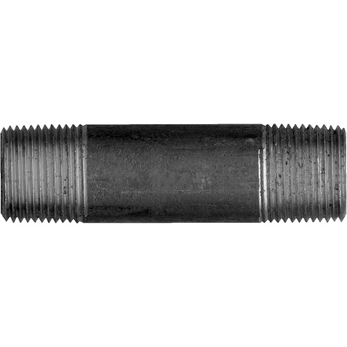 Long Pipe Nipple, Black Iron, 3/8", NPT x NPT Haskins Industrial Inc.