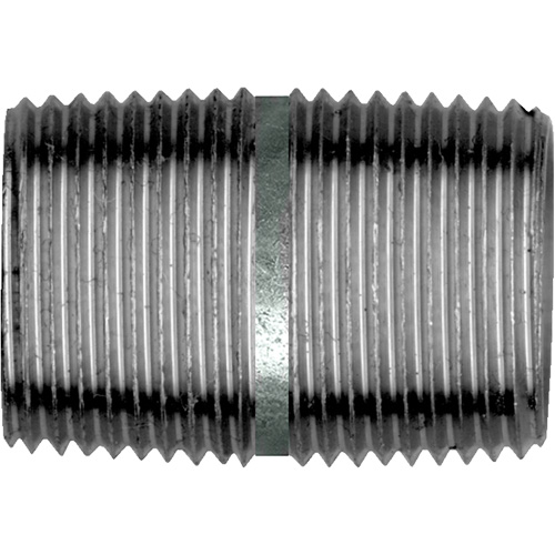 Close Pipe Nipple, Galvanized, 1", NPT x NPT Haskins Industrial Inc.