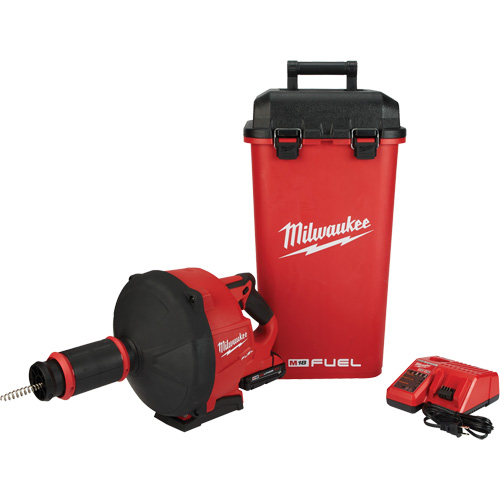Serpentin de vidange M18 Fuel avec Cable Drive et c&acirc;ble 5/16", &eacute;lectrique, 1/4" x 50'/3/8" x 35' Haskins Industrial Inc.